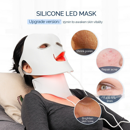 Mascarilla LED NovaHonor · Fototerapia Facial 7 Colores
