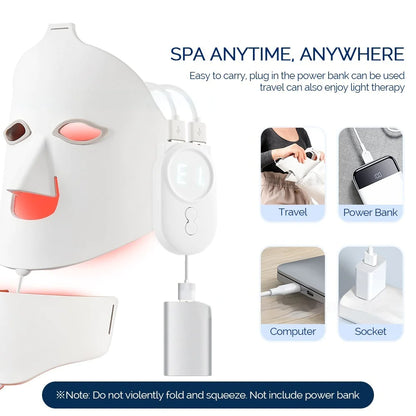 Mascarilla LED NovaHonor · Fototerapia Facial 7 Colores
